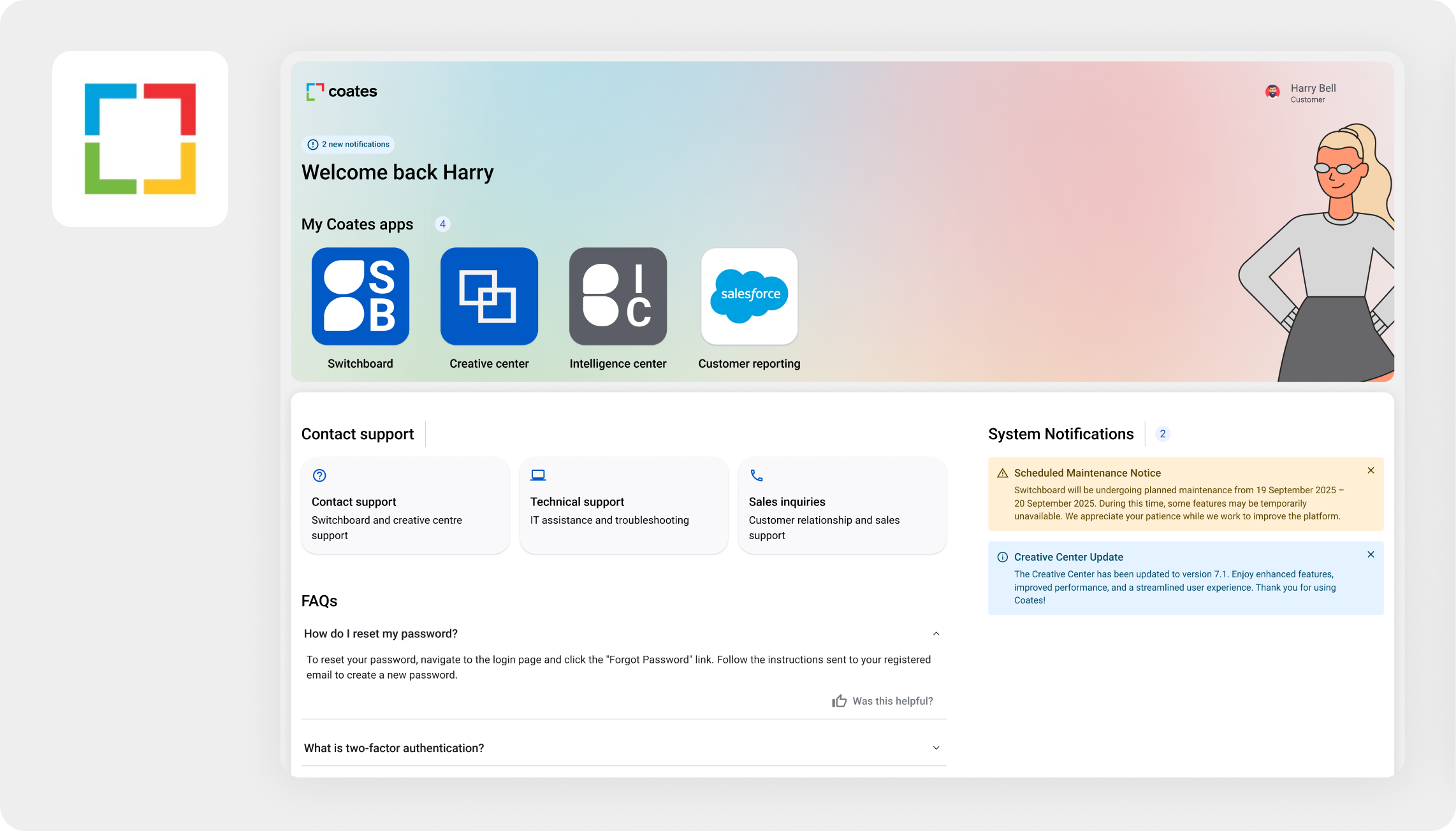 Coates unified platform case study hero