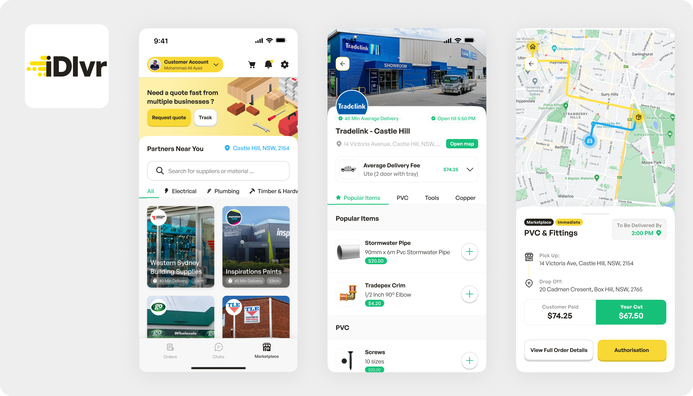 iDlvr construction logistics case study hero
